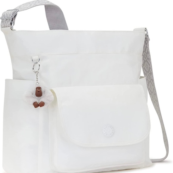 Kipling Bags Nwt Kipling Nyrie Alabaster White Hobo Sling Crossbody